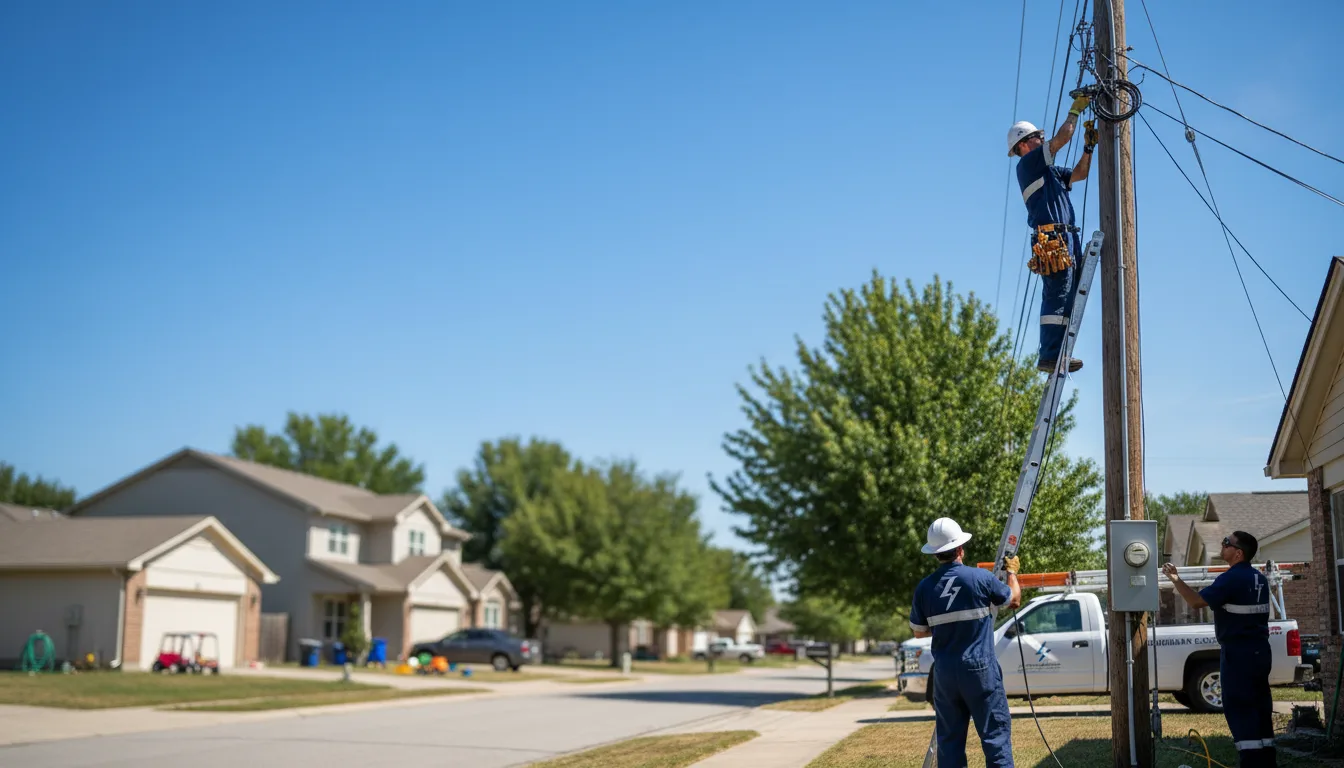 Residential electrician providing installation services in Victoria, VA